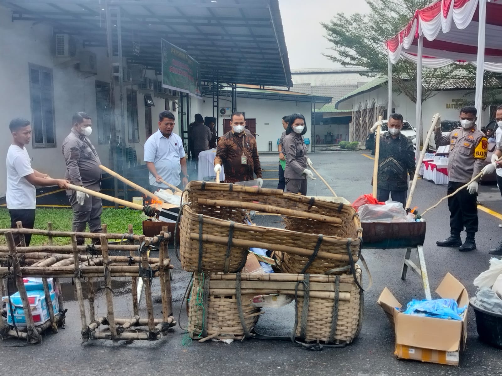 Kejari Sergai Musnahkan Barbut Dari 112 Perkara