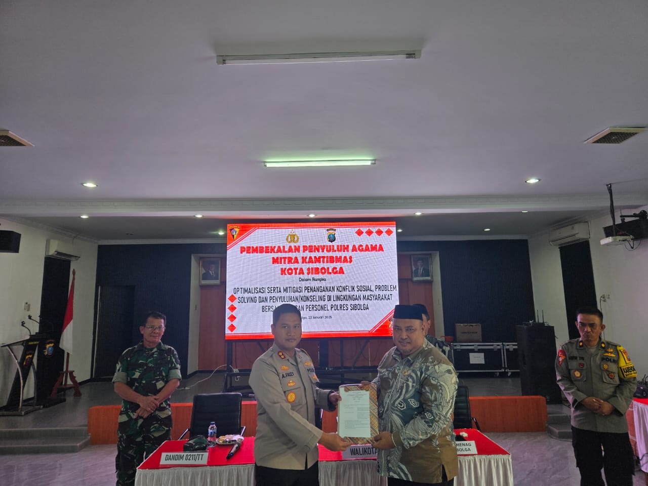 Polres Launching Dan MoU Penyuluhan Agama Mitra Polres Sibolga