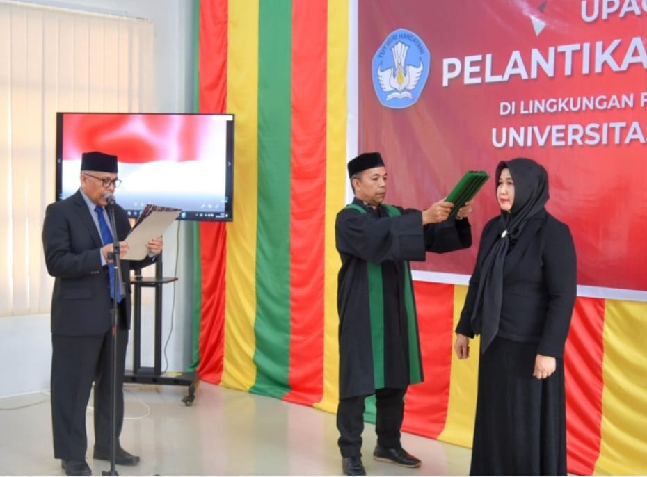 Dekan Fakultas Hukum Universitas Samudra Lantik Koordinator Program Studi Hukum