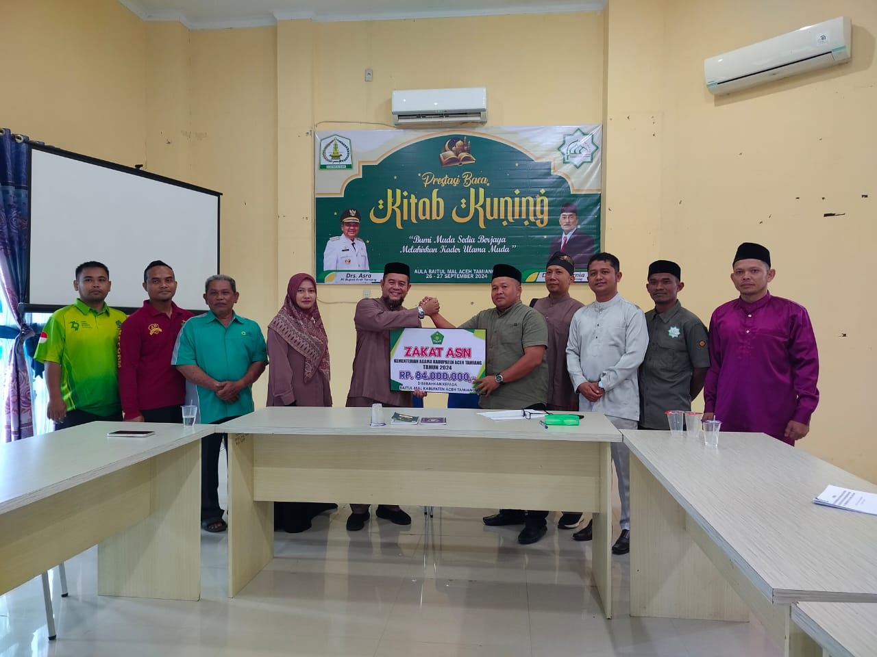 Kemenag Aceh Tamiang Serahkan Zakat ASN Ke Baitul Mal