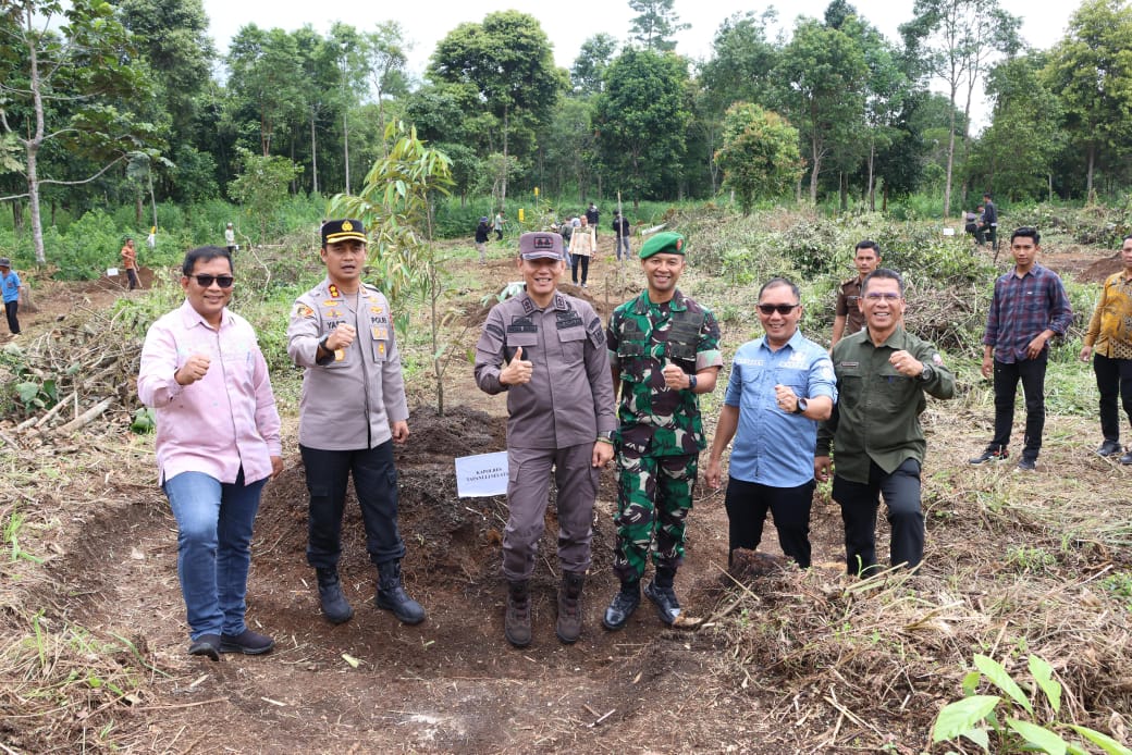 Forkopimda Tapsel Tanam Pohon Durian Di Taman Kantor Bupati