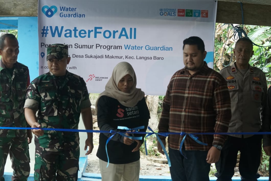 Water Guardian Bersama Relawan Gesit Bantu Sumur Bor Di Sukajadi Makmur Langsa