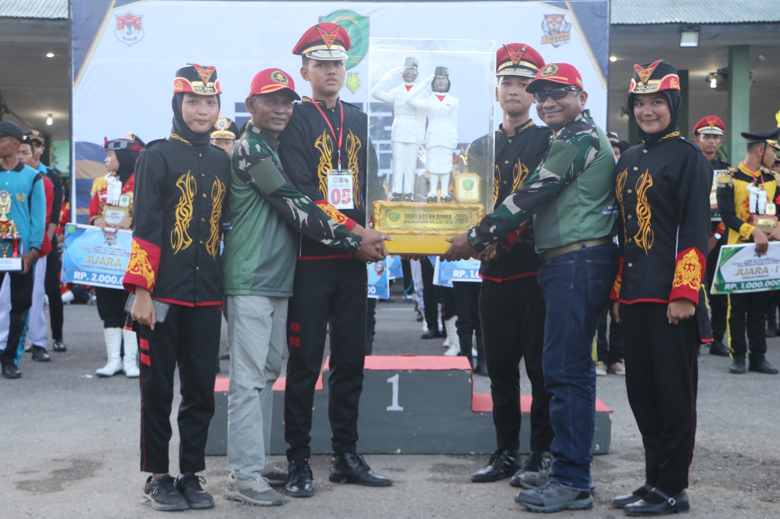 SMKN 2 Binjai Juara Divisi Utama Action Rimba IV Kodim 0104/Atim