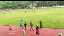 Bupati Agara Terpilih Jogging Sore Di Stadion Pemuda