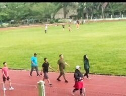 Bupati Agara Terpilih Jogging Sore Di Stadion Pemuda