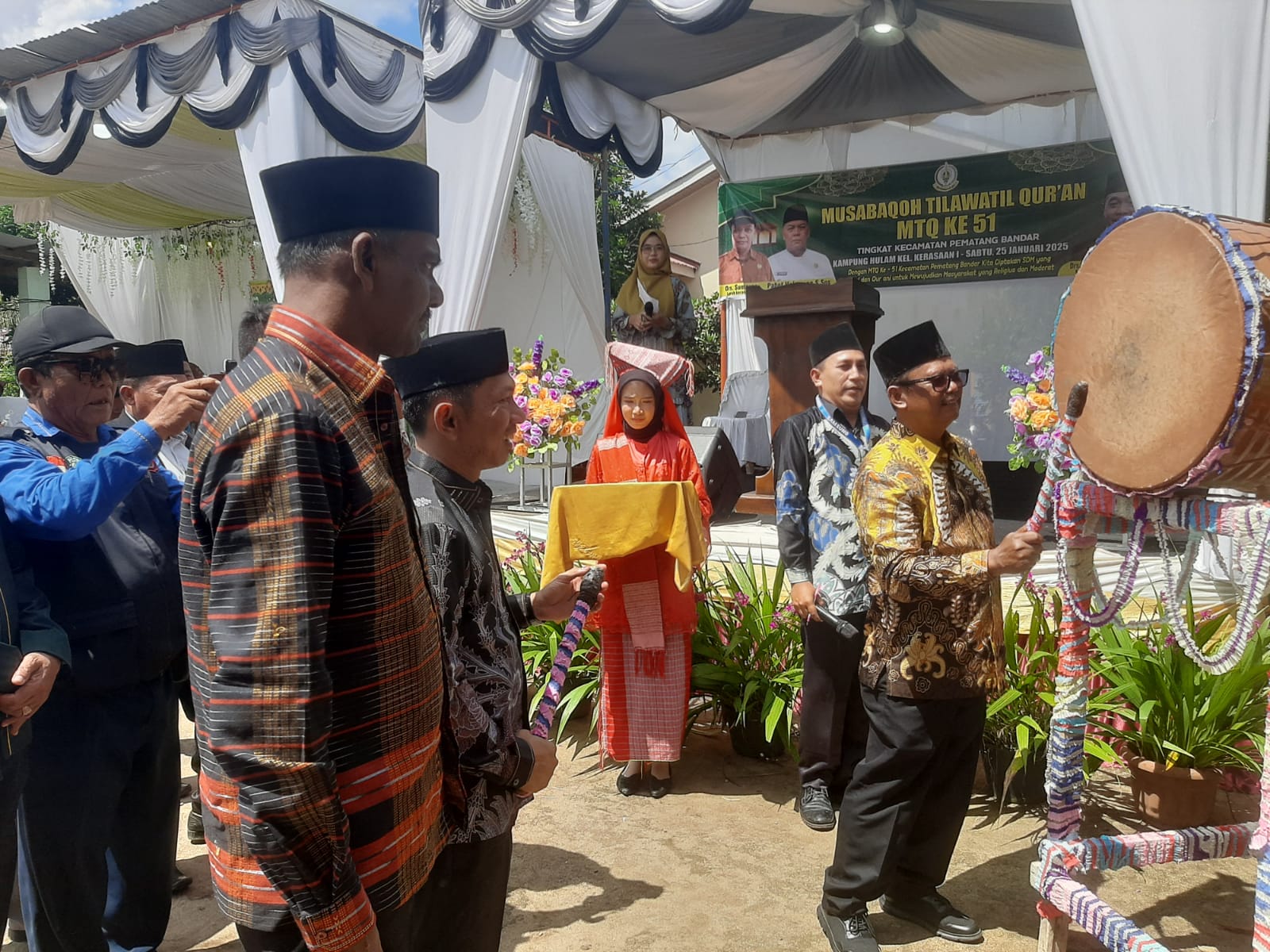 Wabup Simalungun Buka MTQ Ke-51 Tingkat Kecamatan Pematangbandar