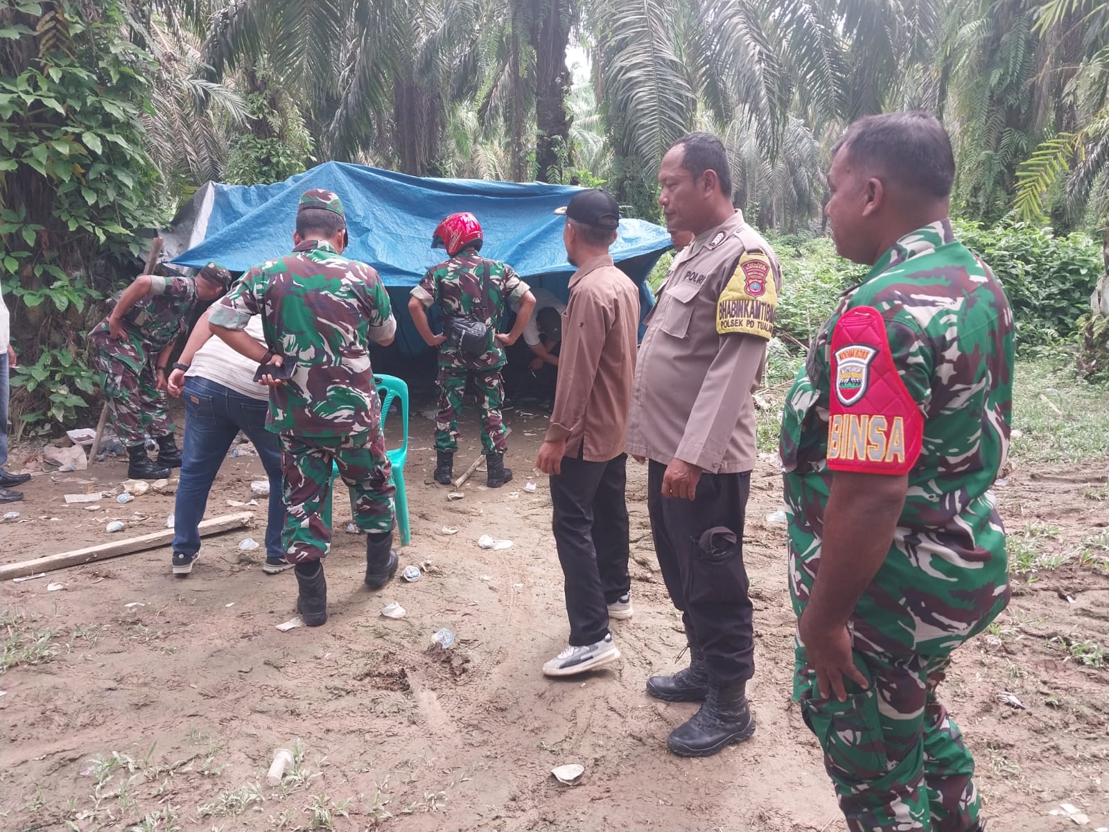 Polres Langkat Dan Forkopimcam Gerebek Sarang Narkoba 