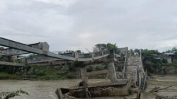 Jembatan Sawang Ambruk Dihantam Banjir