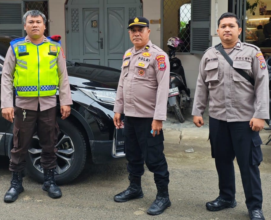 Polres P.Siantar Pengamanan Ibadah Perayaan Tahun Baru Imlek