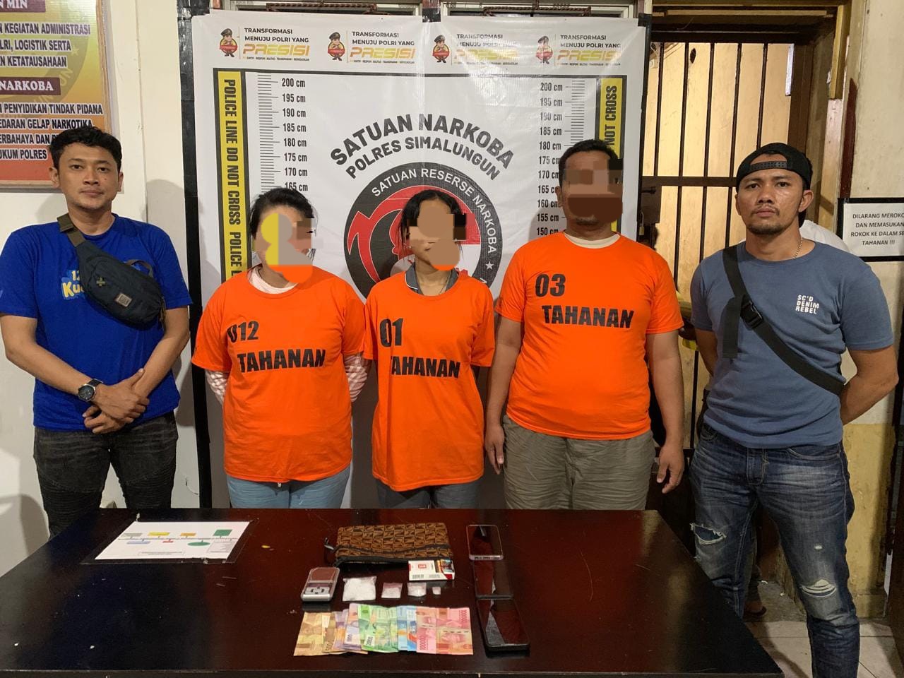 Polres Simalungun Gagalkan Peredaran Sabu 25 Gram, Seorang IRT Dan Pelajar Wanita Ditangkap