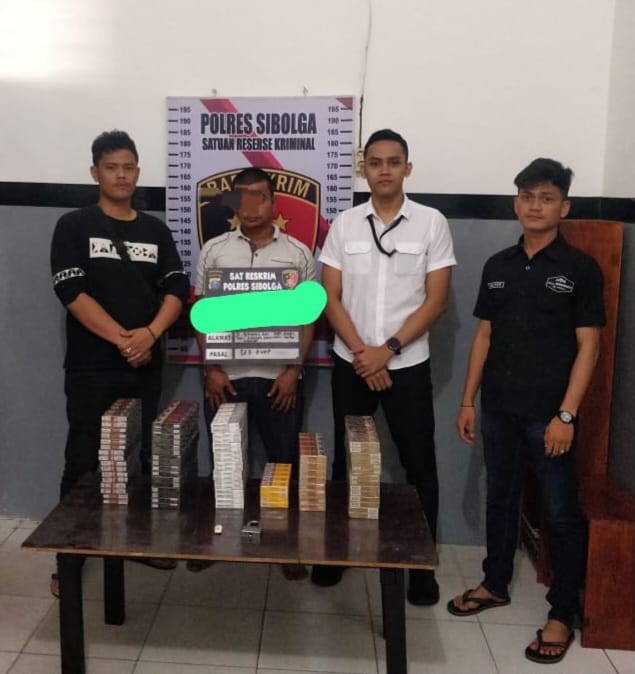 Polres Sibolga Tangkap Tersangka Pencuri Rokok Di Mobil Box