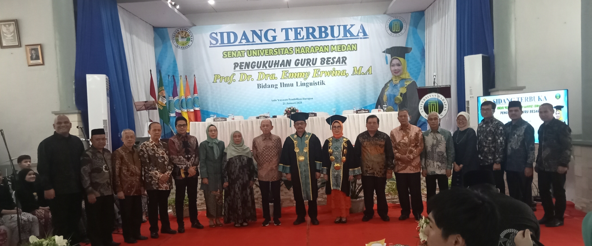 Prof Dr.Dra.Hj.Emmy Erwina, M.A. Guru Besar Pertama UnHar