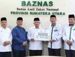 Baznas Sumut Terima Infak Kemanusiaan Palestina Dari Baznas Deliserdang