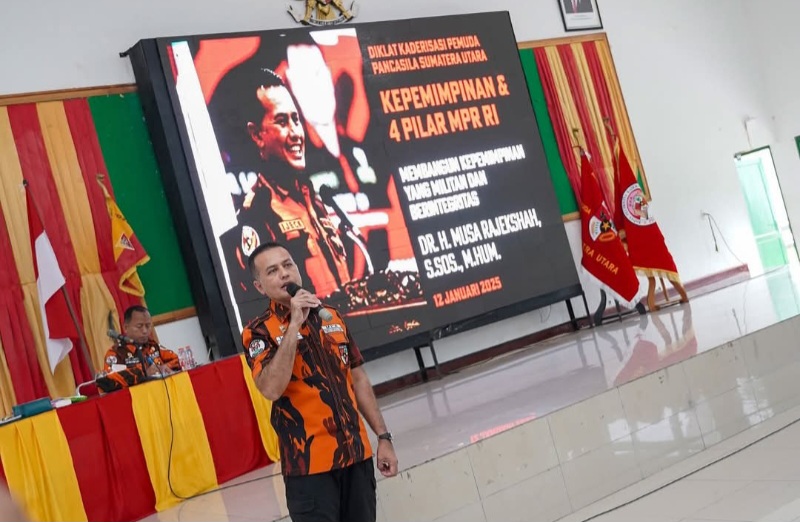 Sukses, Diklat Kaderisasi Pemuda Pancasila Sumut, Dr H Musa Rajekshah Beri Materi Di Batalyon Kavaleri 6/NK