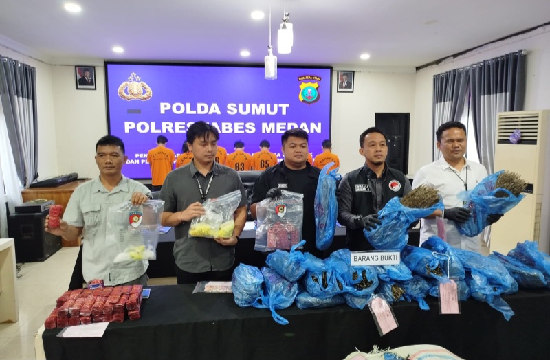 Polrestabes Medan Ringkus Bandar Narkoba Klambir V