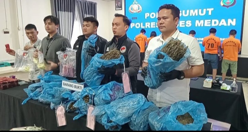 Bawa 46 Kg Ganja Dari Aceh Ke Medan, Oknum Mahasiswa Diciduk