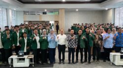 Universitas Sumatera Utara (USU) menggelar acara pelantikan Ketua dan Wakil Ketua Badan Eksekutif Mahasiswa (BEM) USU periode 2024/2025 pada Kamis, 23 Januari 2025, bertempat di Gedung DLCB Hall, USU. Waspada/ist