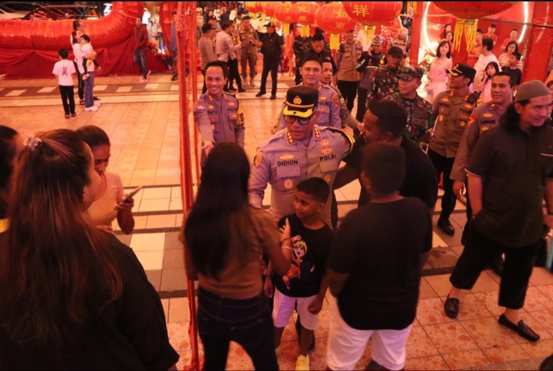 Saat Imlek, Aparat Gabungan Jaga Empat Vihara Besar Di Medan