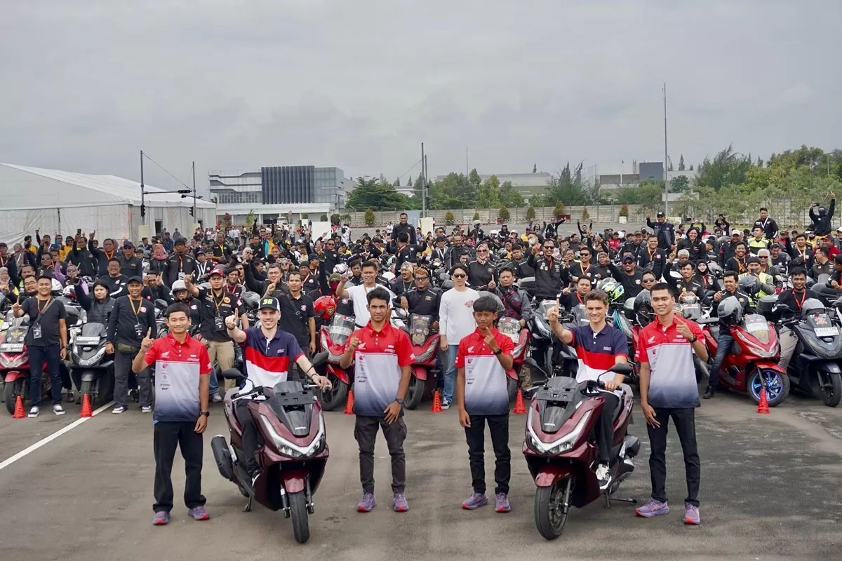 Punya PCX, 500 Bikers Honda Ditemui Dua Pebalap MotoGP