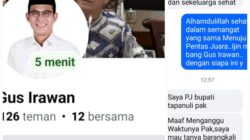 Foto tangkap layar pesan kiriman akun palsu pencatut nama dan gambar Gus Irawan. (Waspada/Ist)