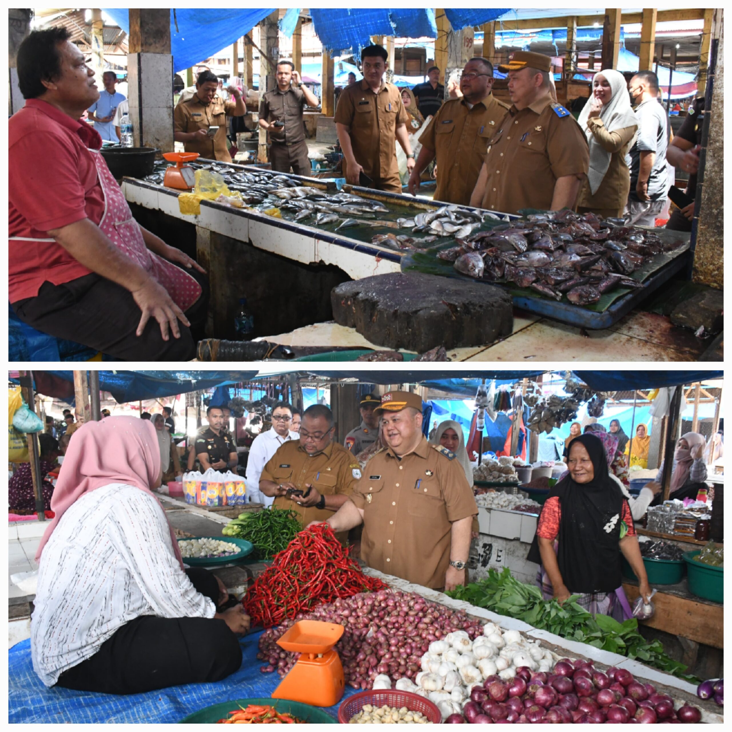 Pantau Ketersediaan Pangan, Wabup Agara Sidak Pasar