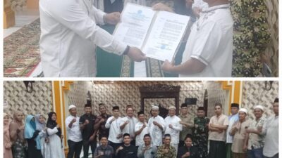 Lantik BKPRMI Peunaron, Cek Mad Minta Pemuda Makmurkan Masjid Sejak Awal Ramadan