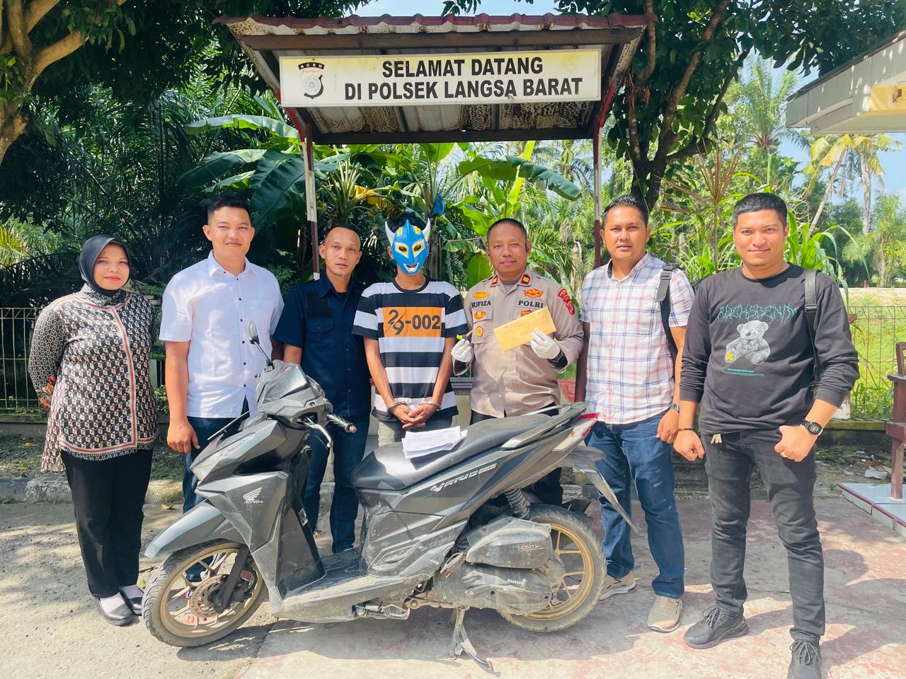 Bawa Kabur Sepeda Motor, Warga BTN Polri Diciduk Polsek Langsa Barat