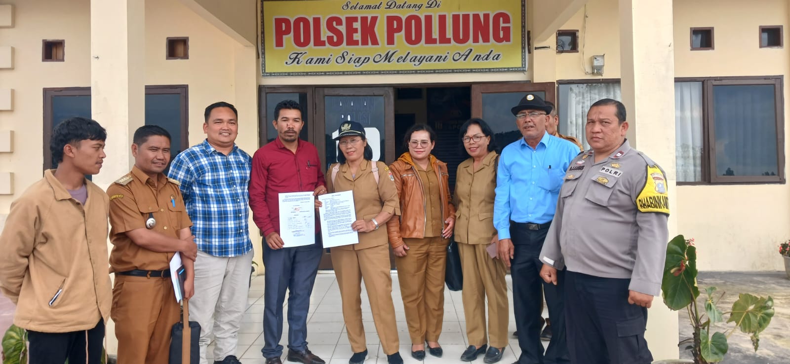 Polsek Pollung Mediasi Damai Bersyarat