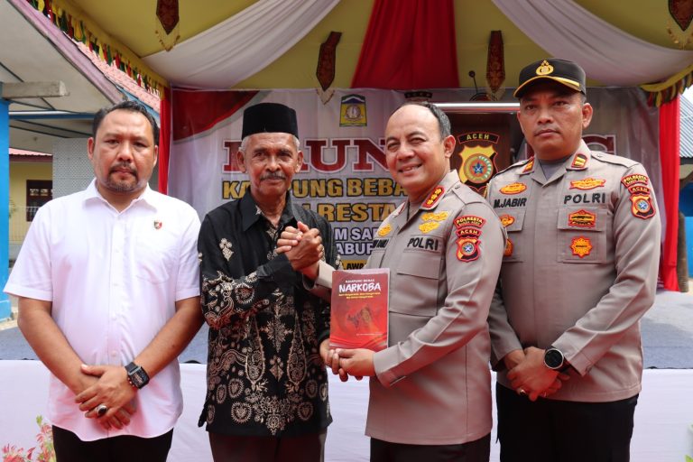 Kini Giliran Gampong Lamsabang Jadi Kampung Bebas Narkoba Ke-23