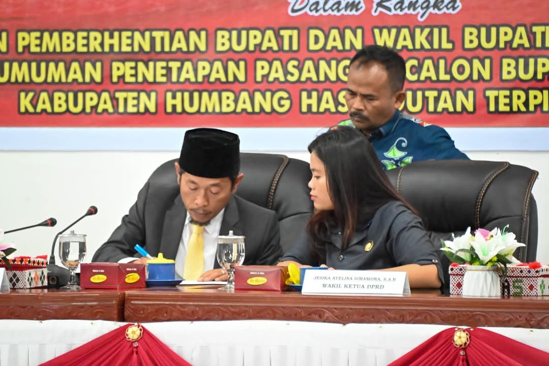 DPRD Humbahas Paripurna AMJ Bupati Dan Penetapan Bupati Terpilih