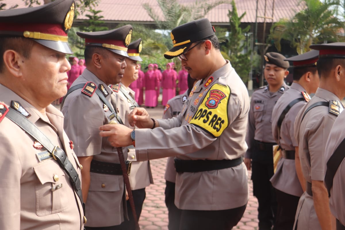 Kapolres Pimpin Sertijab Pejabat Polres Langkat