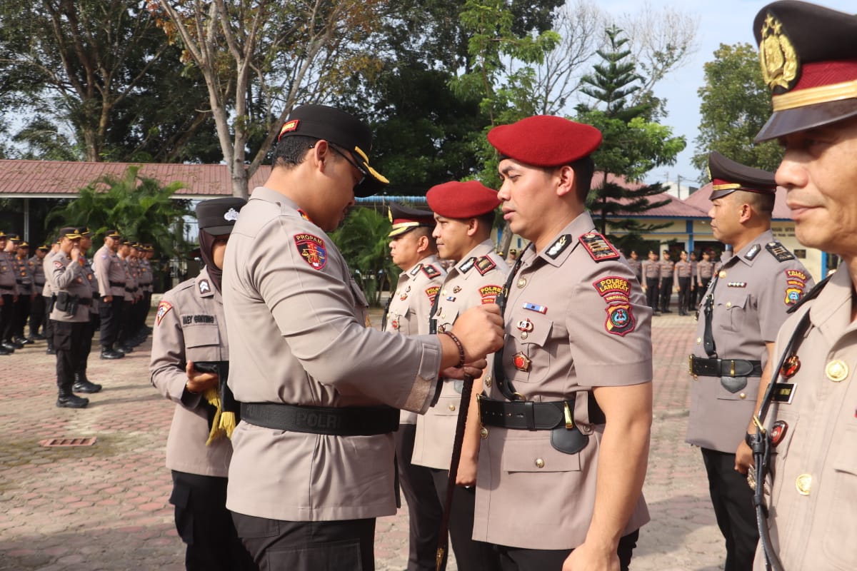 Kapolres Pimpin Sertijab Pejabat Polres Langkat