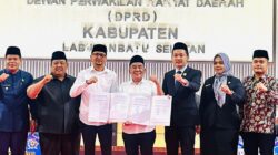 Hadir Paripurna Penetapan Bupati-Wabup Terpilih Labusel