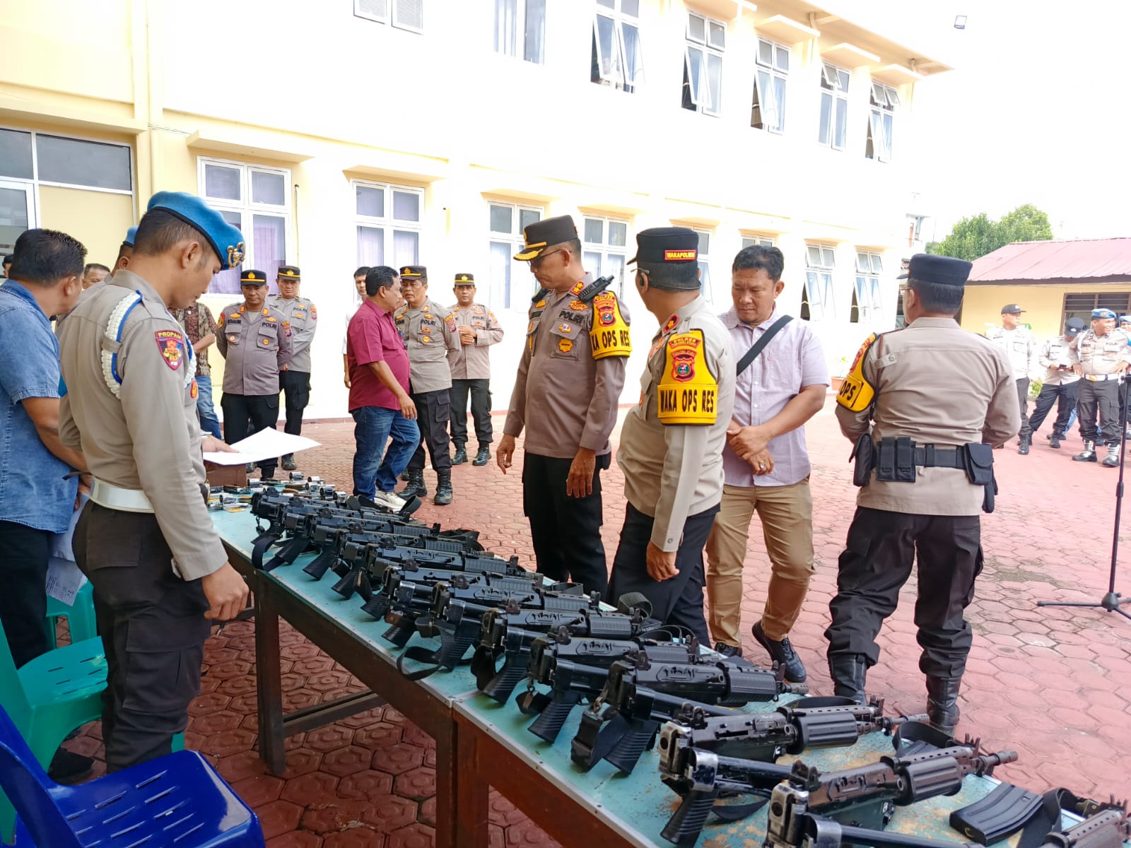 Polres Taput Cek Berkala Personel Pemegang Senpi