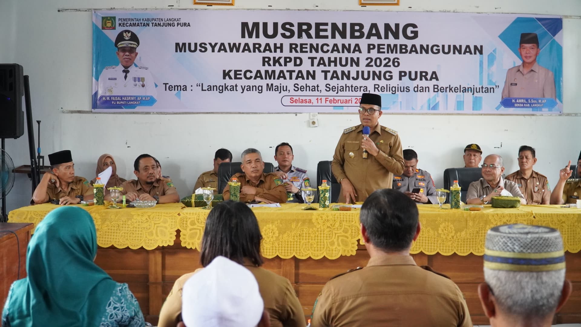 Pj Bupati Langkat Dorong Solusi Konkret Dalam Musrenbang Di Kec Tanjungpura