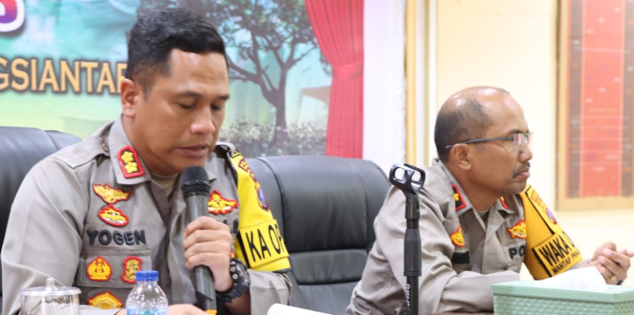 Kapolres P.Siantar Pimpin Anev  Gangguan Kamtibmas