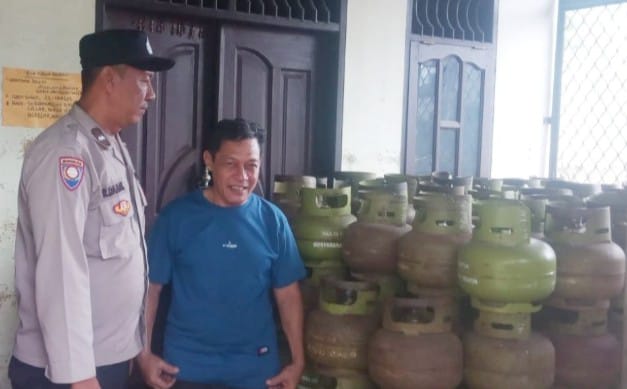 Polres P.Siantar Sambangi Penyalur Gas Antisipasi Penimbunan