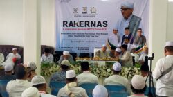 Kegiatan Rakernas dan Silatnas MPTT-I, yang dihadiri ratusan jemaah perwakilan dari seluruh Provinsi di Indonesia, di Blangpidie, Abdya. Kamis (13/2).Waspada/Syafrizal