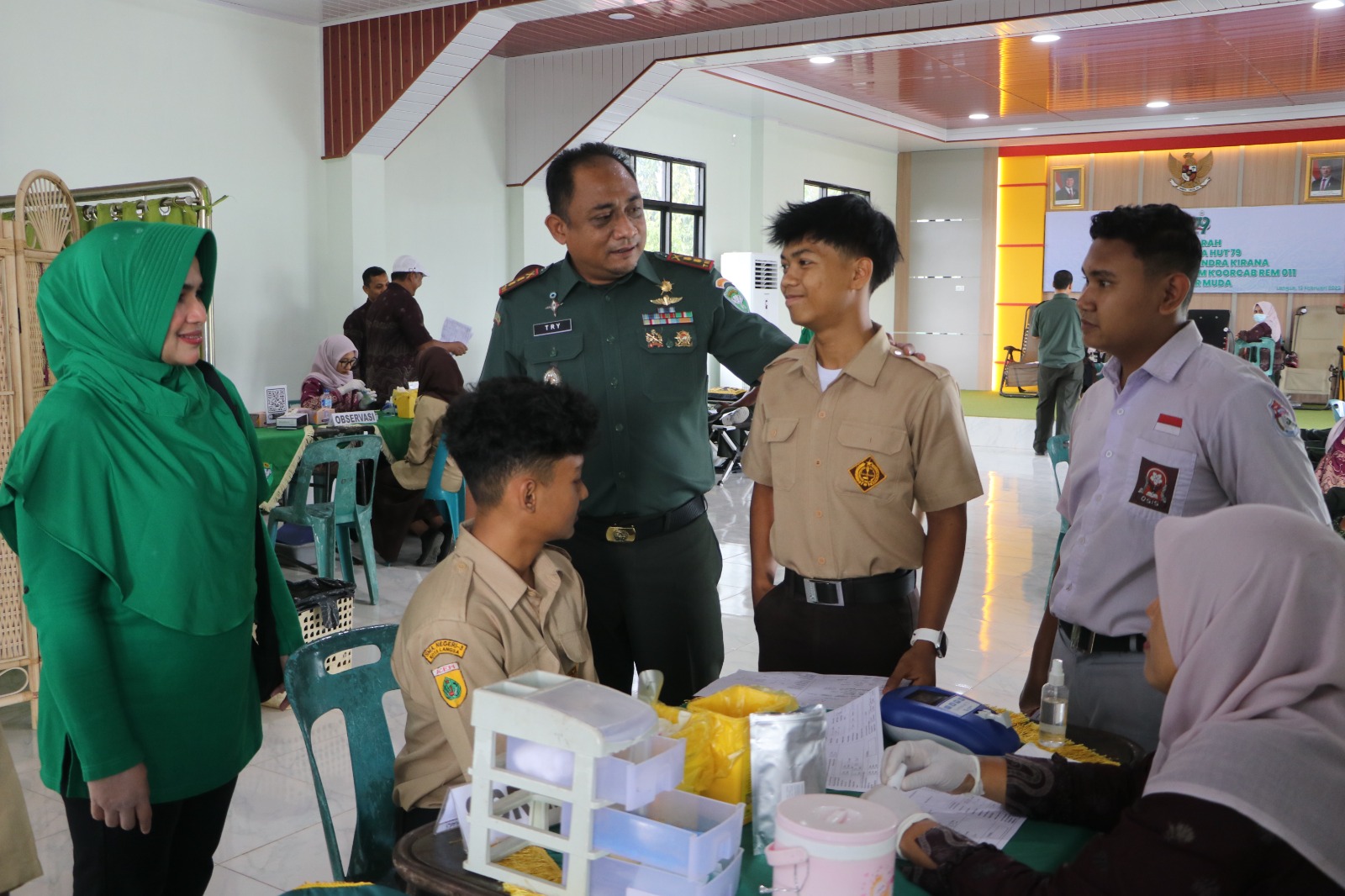 Bakti Sosial Peringati HUT Ke-79, Persit KCK Cab. XXI Kumpulkan 153 Kantong Darah