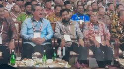 Gubernur Aceh, Muzakir Manaf saat menghadiri acara Silaturahmi Kebangsaan Koalisi Indonesia Maju (KIM) yang digelar di kediaman Presiden RI, Prabowo Subianto, di Hambalang, Jawa Barat, Jumat (14/2). (Waspada/Ist)