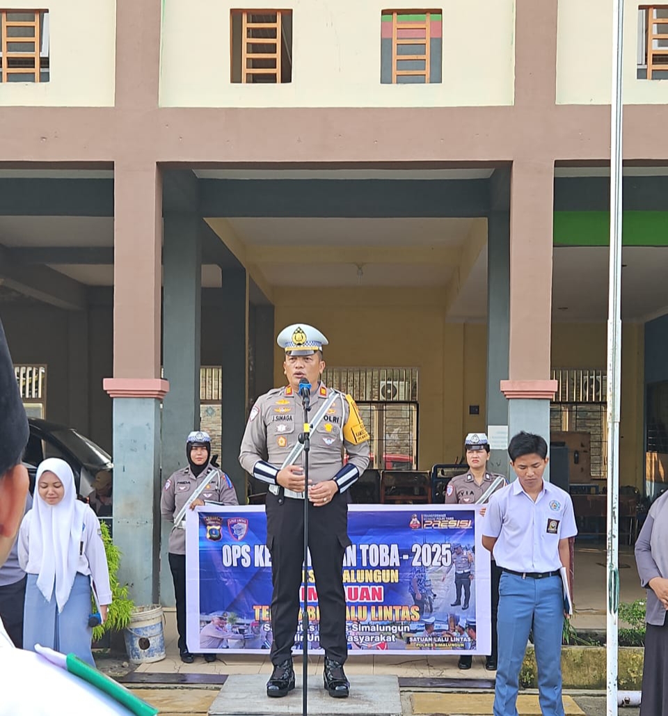 Sat Lantas Polres Simalungun Sosialisasi Keselamatan Berkendara Pada Pelajar