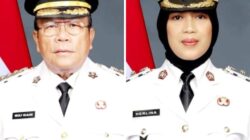 Presiden RI Prabowo Subianto resmi melantik Wesly Silalahi dan Herlina sebagai Wali Kota dan Wakil Wali Kota Pematangsiantar masa jabatan 2025-2030 bersama 959 kepala daerah dan wakil kepala daerah di Istana Negara, Jakarta, Kamis (20/2).(Waspada-Ist).