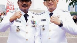 Usai pelantIkan Wali Kota Binjai Drs H Amir Hamzah dan Wakil Wali Kota Hasanul Jihadi, SH, SSos, MKN foto bersama.(Waspada/Ist).