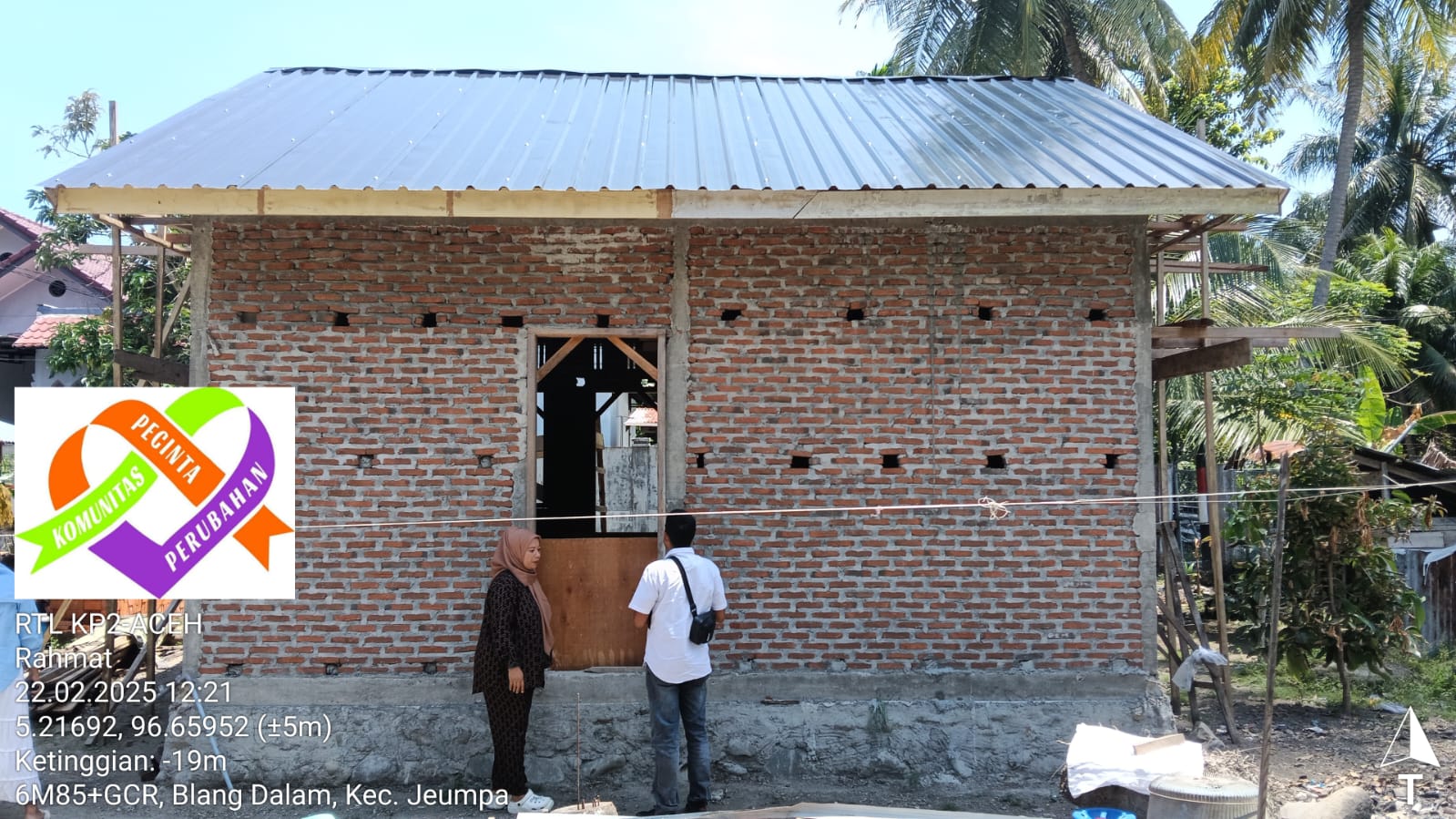 Komunitas Pecinta Perubahan Aceh Bangun Rumah Bagi Keluarga Pra Sejahtera