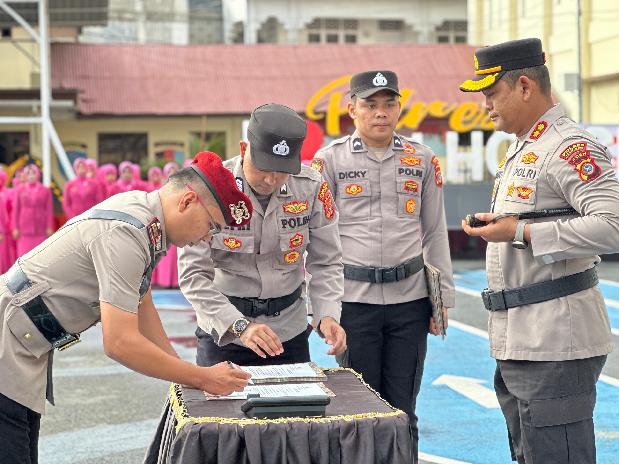 Jelang Ramadhan, Kapolres Lhokseumawe Rotasi Puluhan PJU, Kabag, Kasat Dan Kapolsek