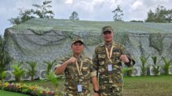 Bupati dan Wakil Bupati Padang Lawas Putra Mahkota Alam Hasibuan dan Achmad Fauzan Nasution disela-sela kegiatan retret di Akmil, Magelang, Jawa Tengah, Kamis (27/2). (Waspada/Ist)