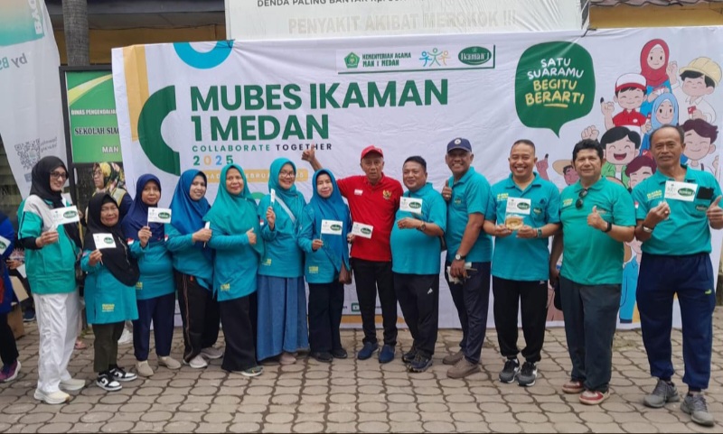 Jelang Mubes, Ikaman 1 Medan Fun Walk Dan Satuni Anak Yatim