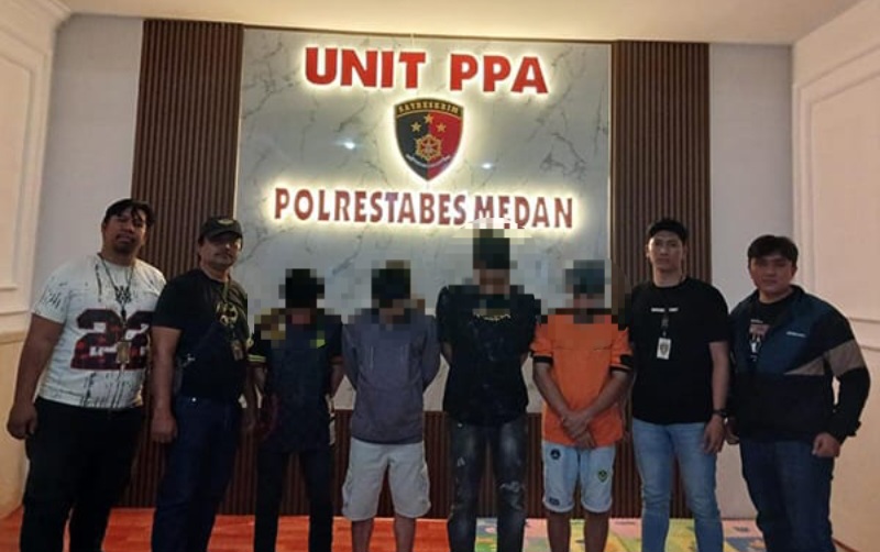 Reskrim Polrestabes Medan Ringkus 4 Predator Seks Anak Di Bawah Umur