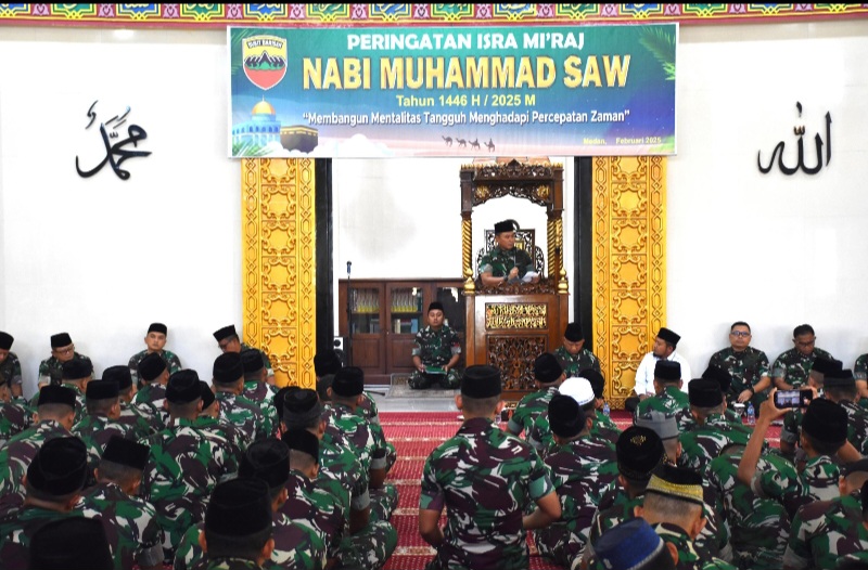 Pangdam I/BB Ajak Prajurit Teladani Rasulullah Dalam Kehidupan Sehari-hari