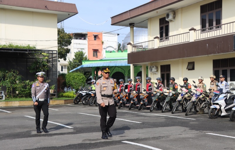 Polrestabes Medan Apel Gelar Pasukan Operasi Keselamatan Toba 2025